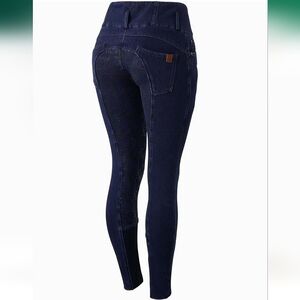 Women's Horze Brand Kacy Winter Riding Breeches 🐎 Size 30 Stretchy Soft Denim
